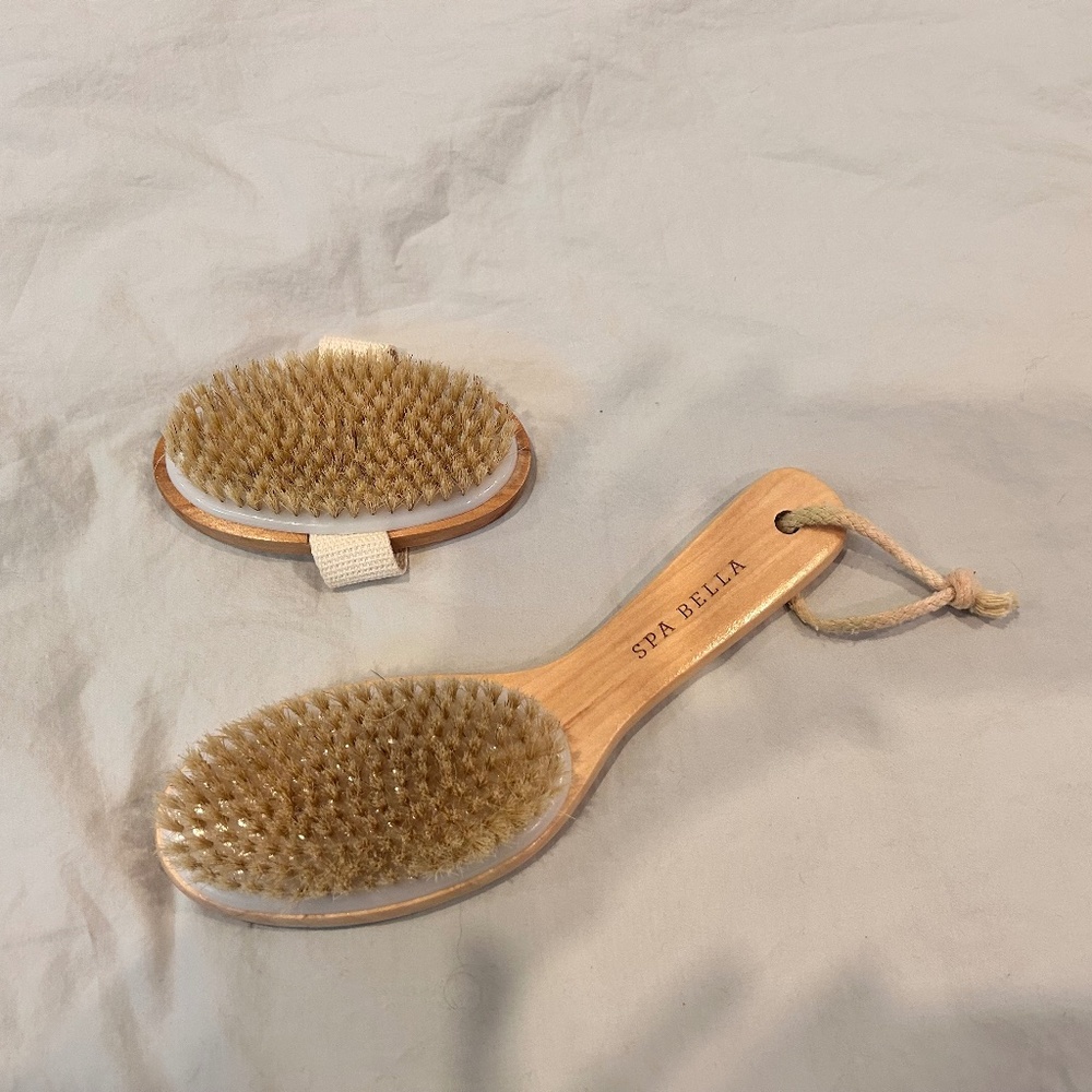 Natural Boar Bristle Body Brush Set